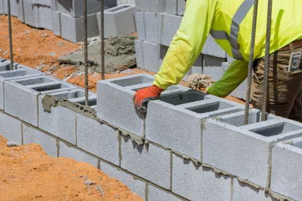 Concrete Blocks Installation in Longwood