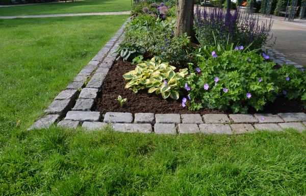 Stone Edging Installation in Longwood
