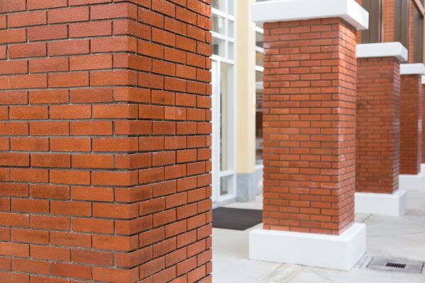 Brick Column Installation in Longwood