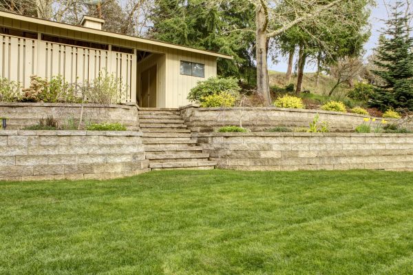 Retaining Wall Construction in Longwood