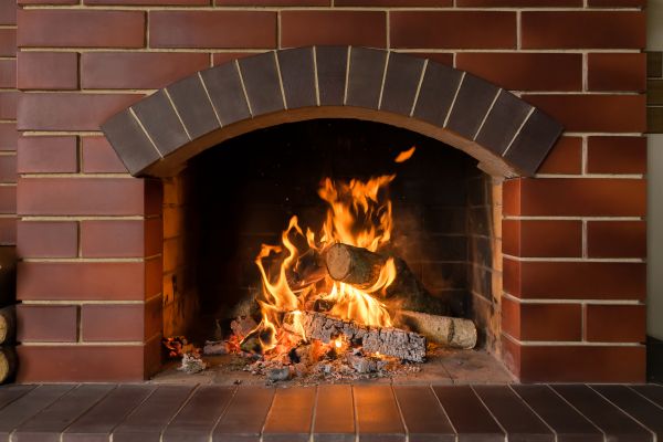 Brick Fireplace Installation in Longwood